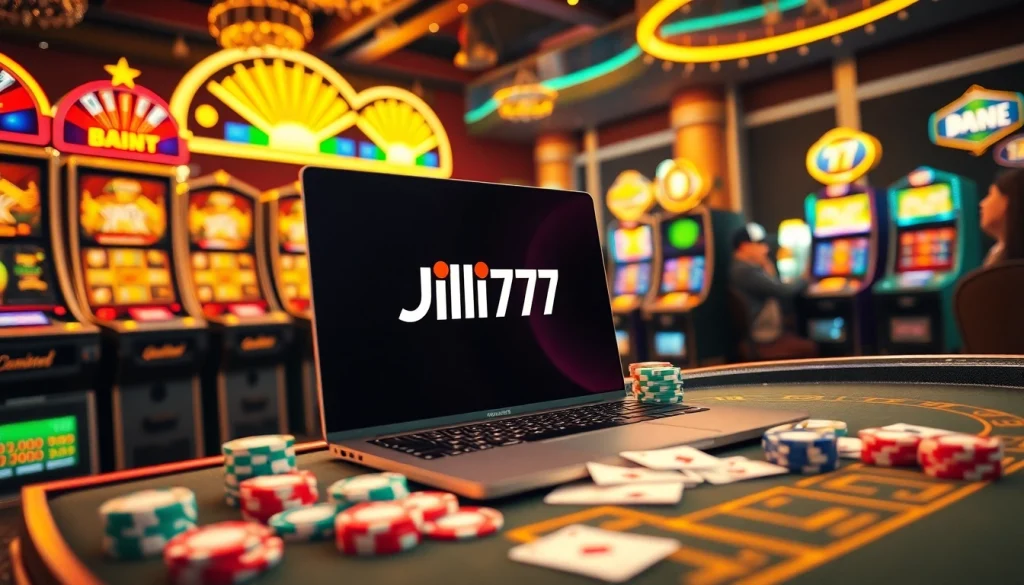 Experience Jili777 online casino thrills with vibrant slot machines and engaging live game action.