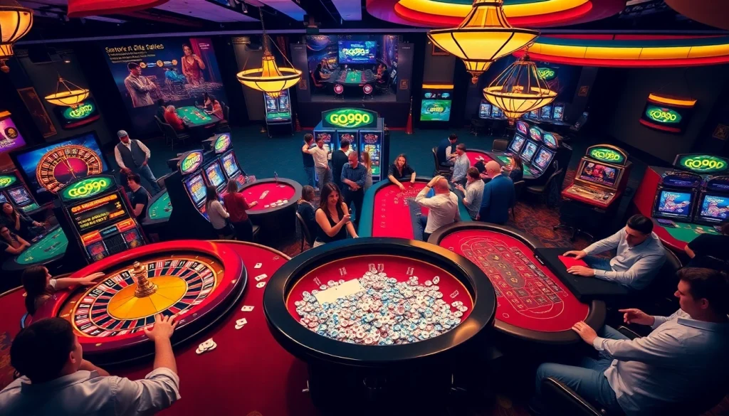 Experience the thrill of live casino games at https://go99.mx/, featuring players betting on blackjack and roulette.