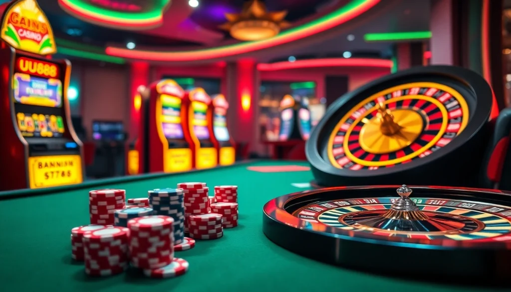 UU88 offers an exciting online casino experience with vibrant tables, immersive slot machines, and dynamic gameplay.