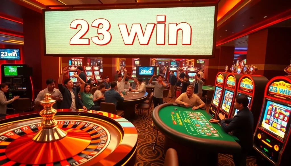 Play poker and spin the roulette at 23win's online casino, brimming with excitement and game options.