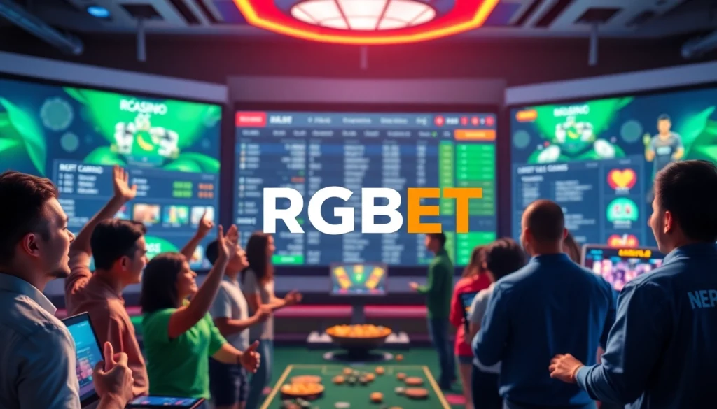 Highlight interactive features of Nhà cái RGBET showcasing engaging online gambling experience